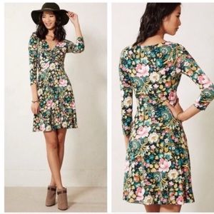 Lilka Floral 3/4 Sleeve Dress - Anthropologie